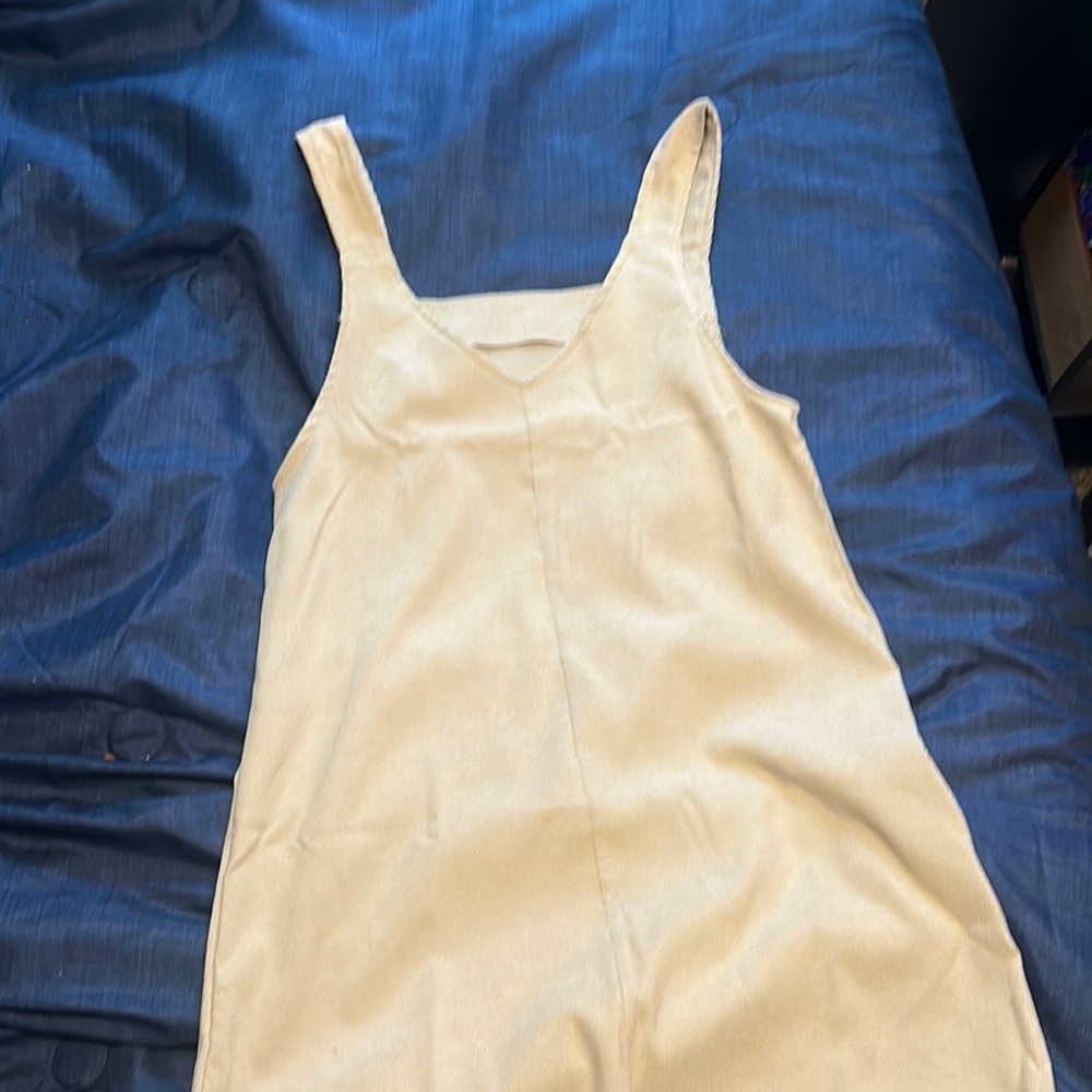 Cream Sleeveless Dress